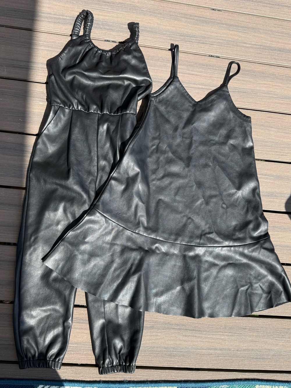 Zara Faux Leather Dress & Jumpsuit